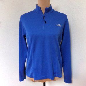 The North Face Quarter Zip Pull over Blue